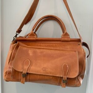 Vintage Leather Duffel Bag